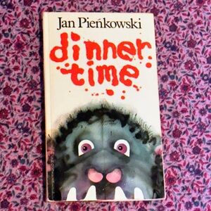 Vintage 1980 Pop Up Book HC Dinner Time by Jan Pienkowski Rare VTG popup picture